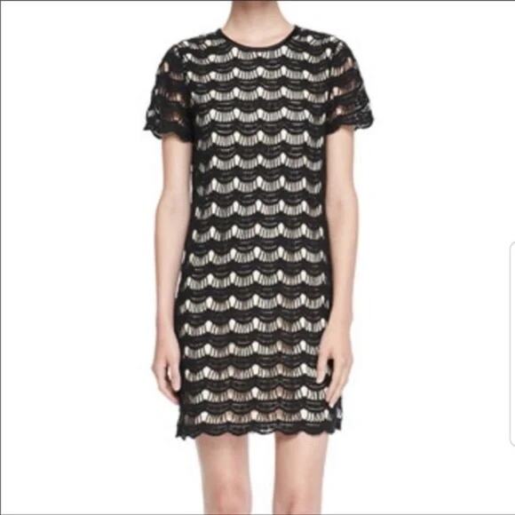 NWOT Kate Spade Scalloped Lace Crochet Dress - Picture 1 of 12